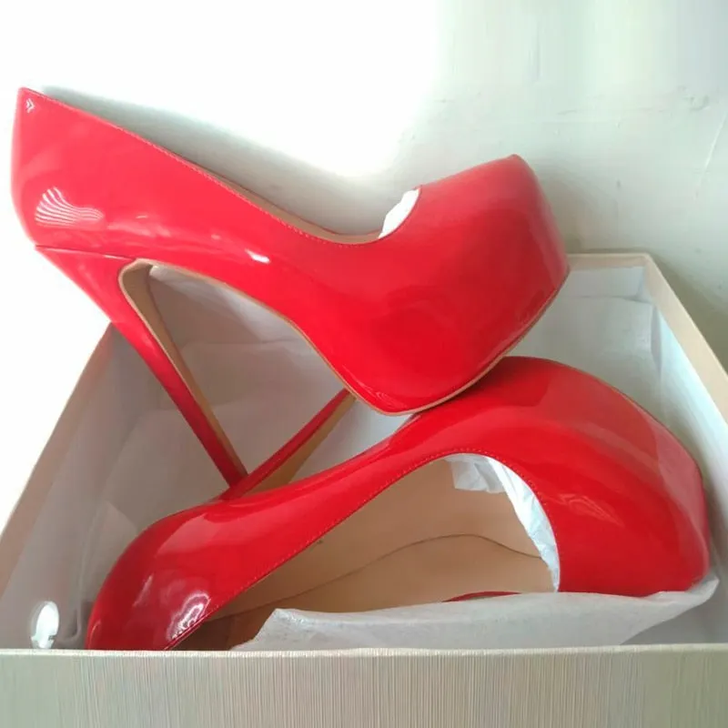 Onlymaker Women's Platform 16cm Thin High Heels Shoe Sexy Stiletto Wedding Party Fashion Pumps