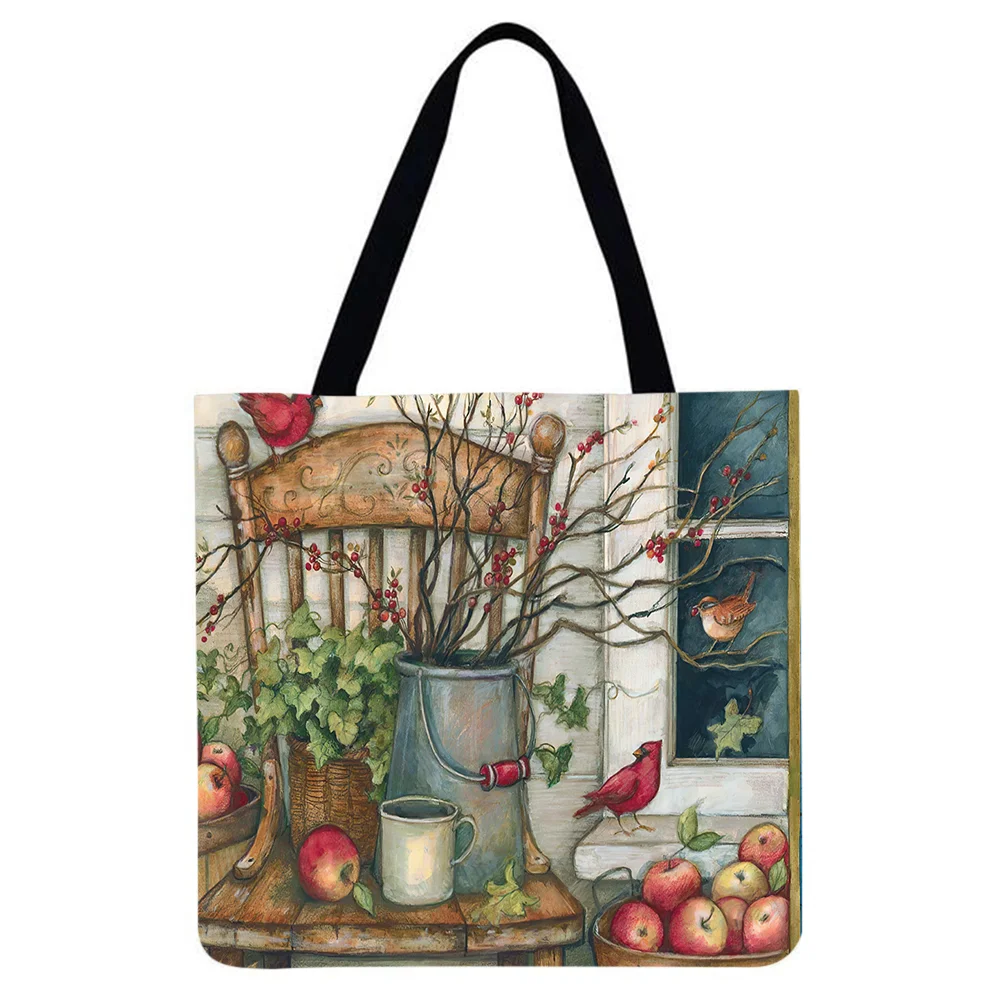 Linen Tote Bag Blossom