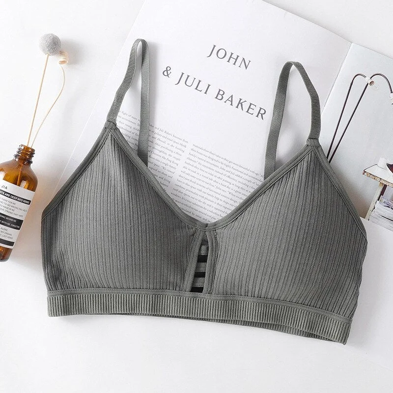 Women Tube Top Sexy Bra Crop Top Female Seamless Underwear Push Up Bra Comfort Cropped Cotton Bralette Sexy Lingerie Bandeau Top