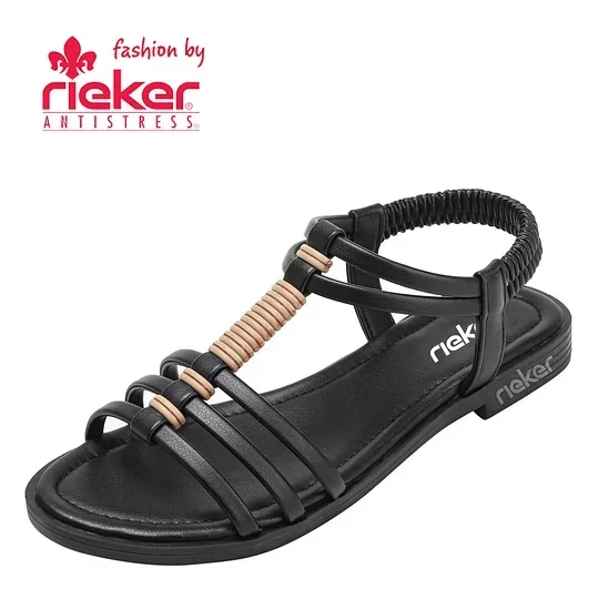 Wygodne sandały plażowe RIEKER® 2024 Travel, w stylu vintage