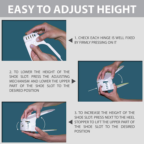 Easy Adjustable Shoe Slots Organizer Space Saver for Shoe Storage