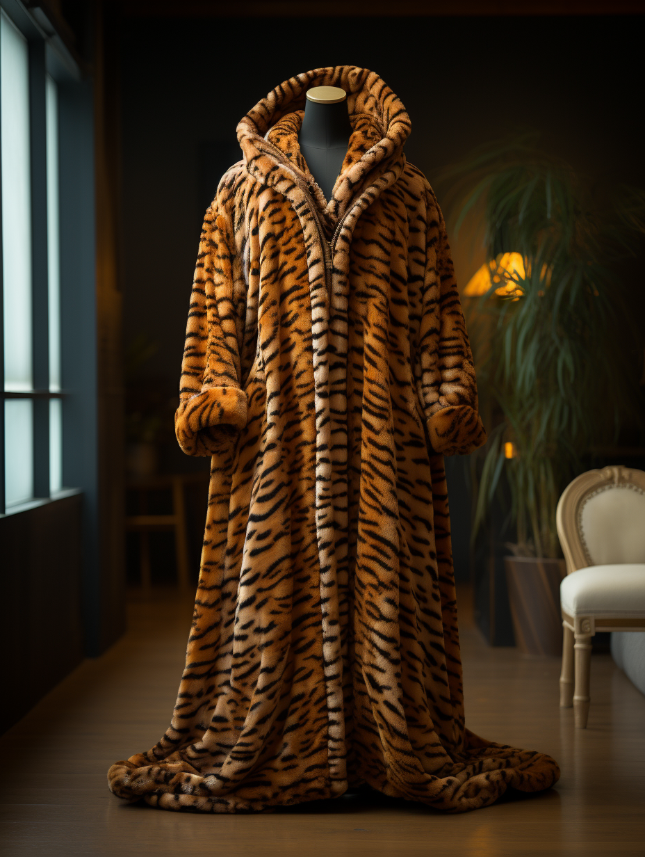 Penny Cocoon Coat, Tiger