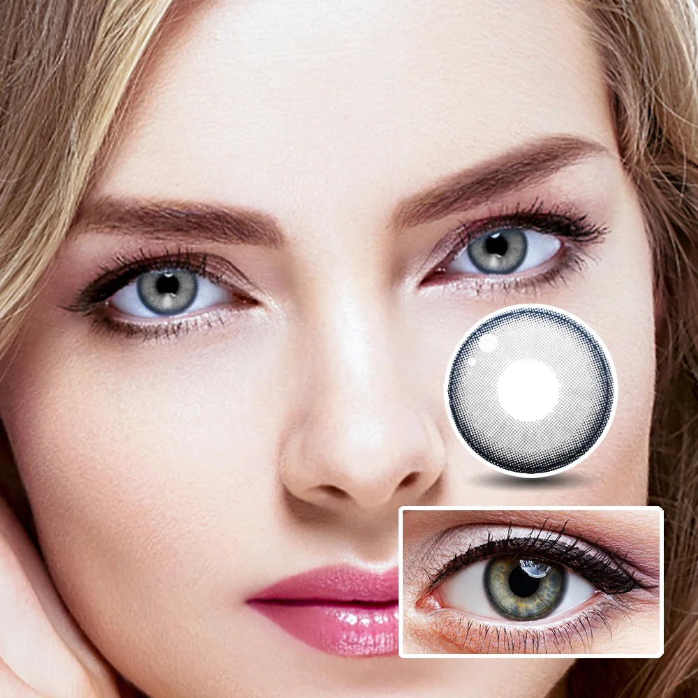 Pear Gray Colored Contact Lenses