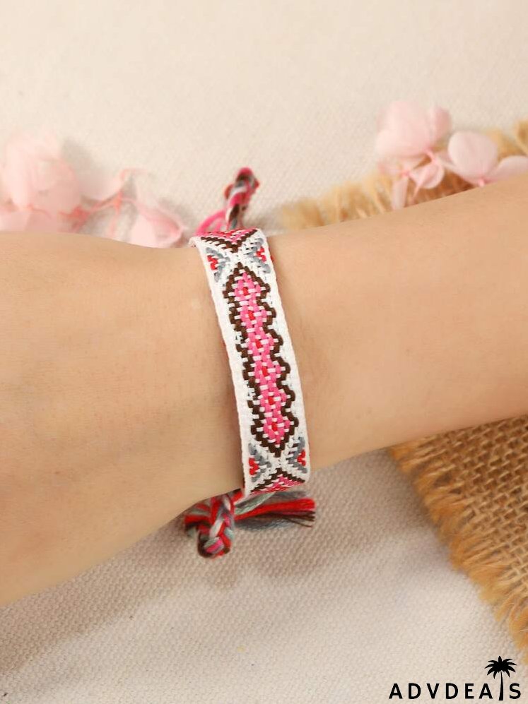 Geometric Pattern Braided Bracelet