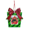 4pcs/set Christmas Diamond Painting PDIY Hanging Photo Frame Pendant Trees Decoration 