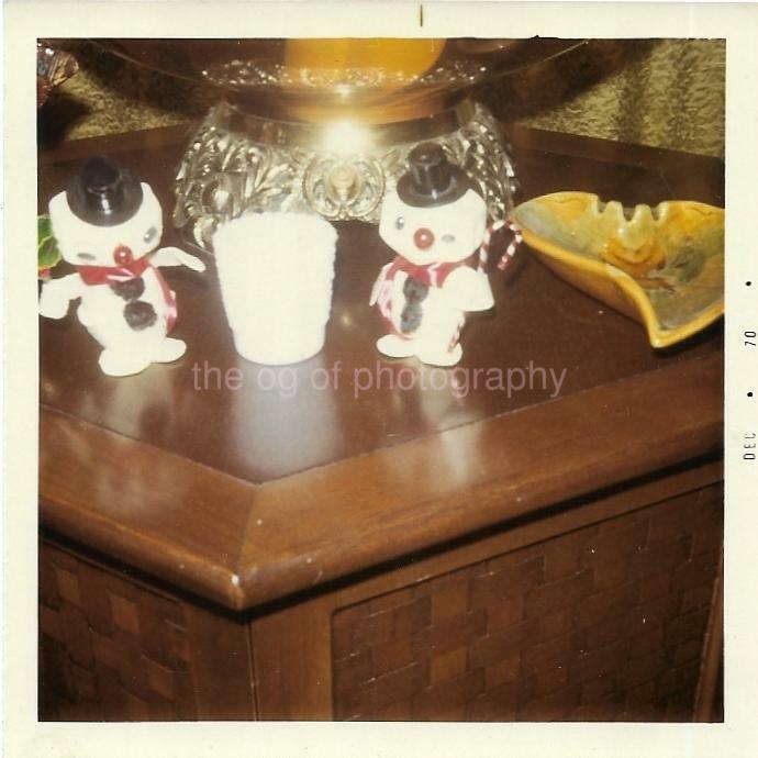 FOUND Photo Poster paintingGRAPH Color 1970′s CHRISTMAS DECORATIONS Original Snapshot 21 63 F