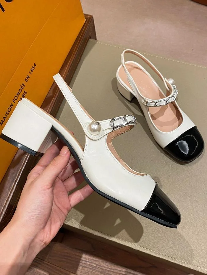 Snapped low heel casual Mary Jane sandals