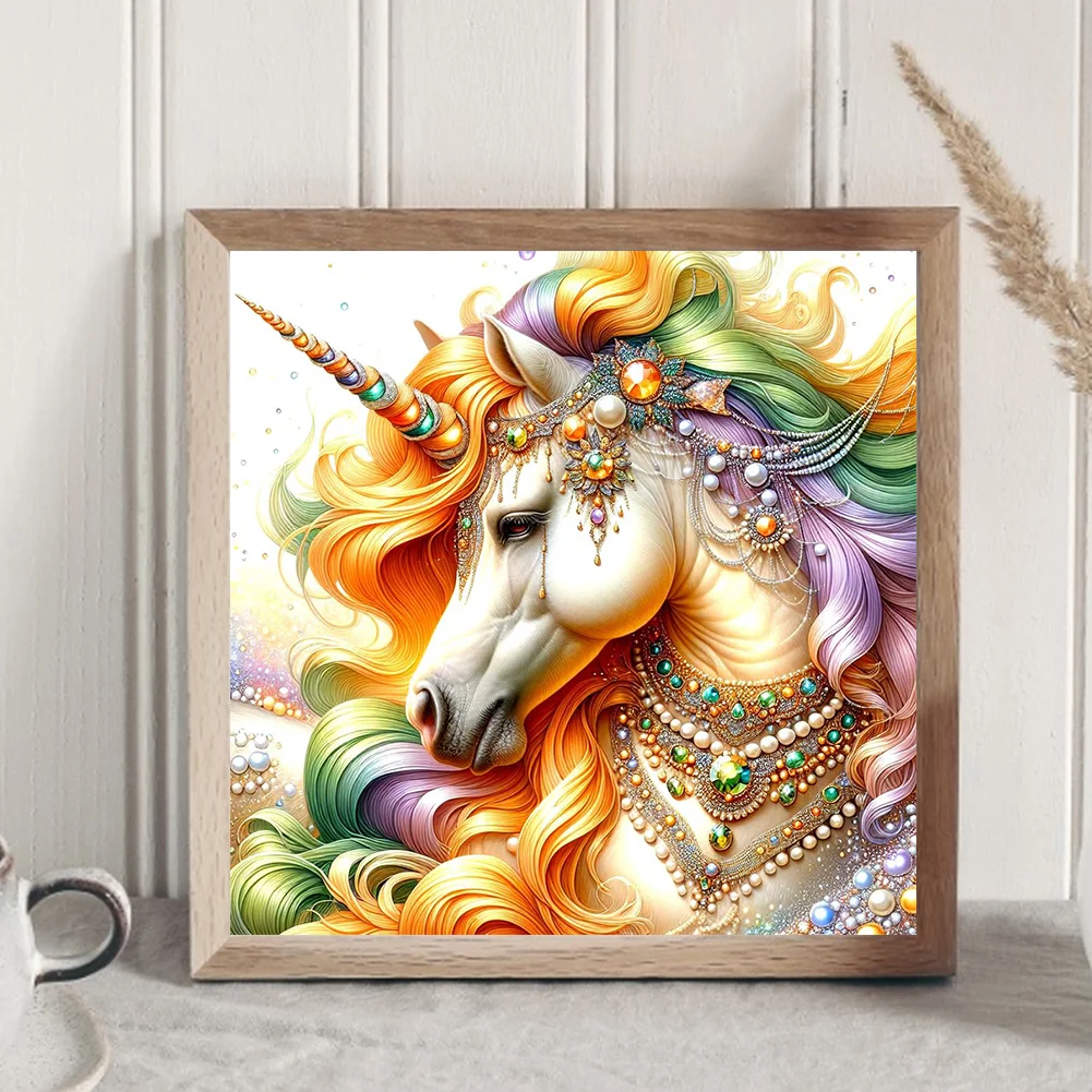 Diamond Painting - Full Round Drill - Unicorn(Canvas|30*30cm)