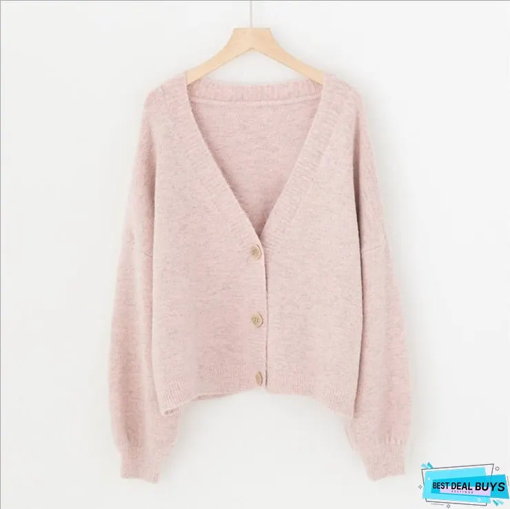 Christmas Gift H.SA Women Sweater Cardigan Winter Solid Cashmere Top Casual Cardigans Chic Korean Fashion Winter Knit Jacket sueters mujer