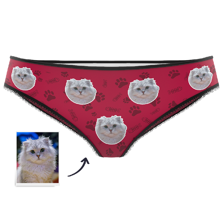 Custom Cat Face Panties