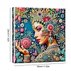 Diamond Painting-DIY Special Shaped Drill Colorful Woman with Frame(29x29cm)