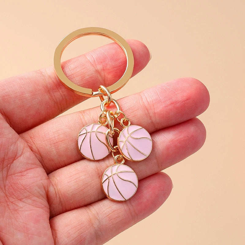 Casual Minimalist Basketball Alloy Bag Pendant Keychain