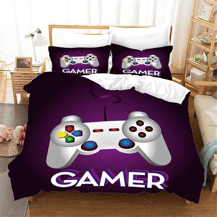 King Bed Room Set Queen Bedding Sets 029 Game Bedding Set With Pillow Cases[personalized name blankets][custom name blankets]