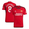 B.FERNANDES #8 Manchester United Home Jersey 2023/24