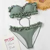 Gioiacombo&trade; Costume da bagno con spacco in pizzo fungo