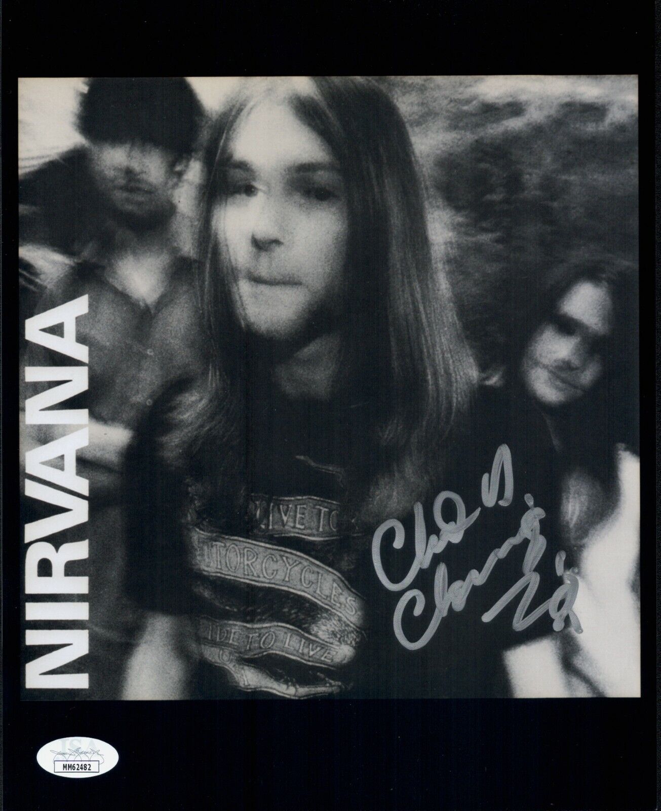 CHAD CHANNING Signed NIRVANA 8x10 Photo Poster painting IN PERSON Autograph JSA COA Cert