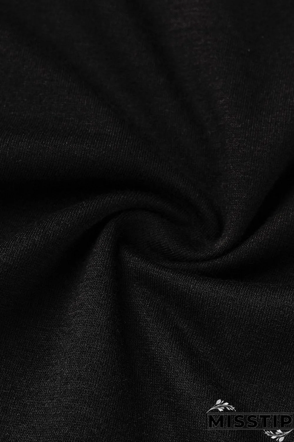 Black Fashion Casual Solid Slit U Neck Sleeveless Two Pieces