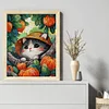 (US Local)Cat -14CT Stamped Cross Stitch Kit(37x47cm)