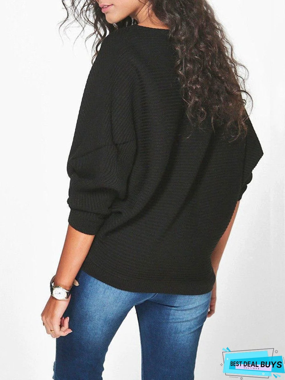 Knitted Long Sleeve Casual Sweater