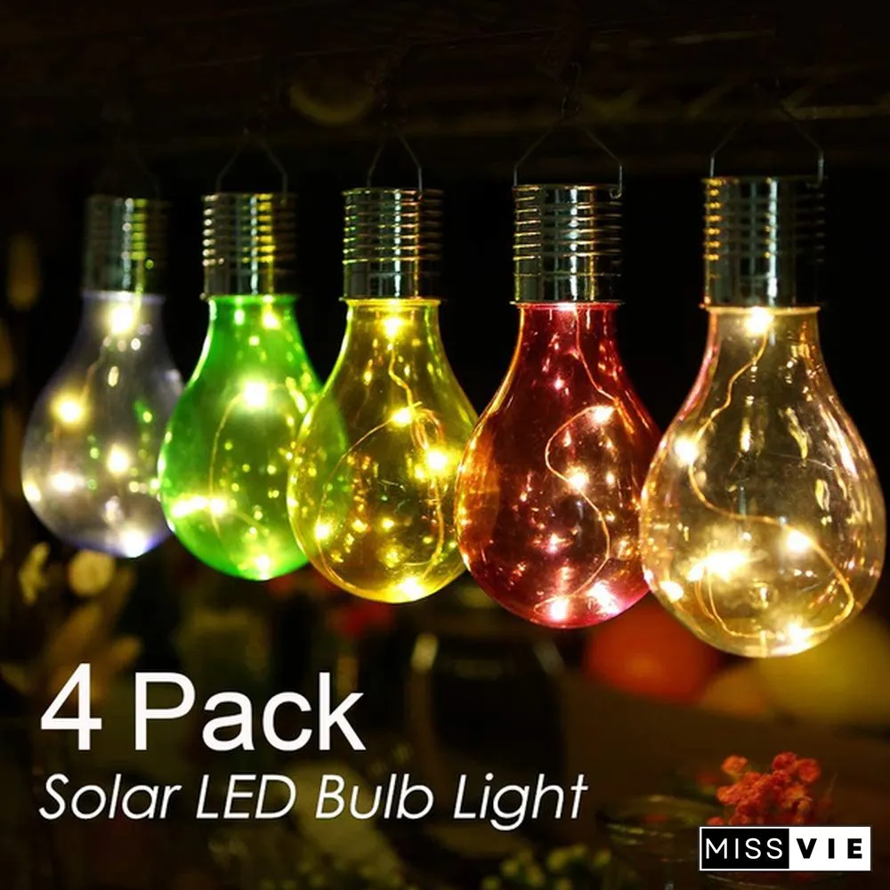 Solar Bulb Outdoor Garden Waterproof Panels LED 12V Light Lamp Camping Christmas