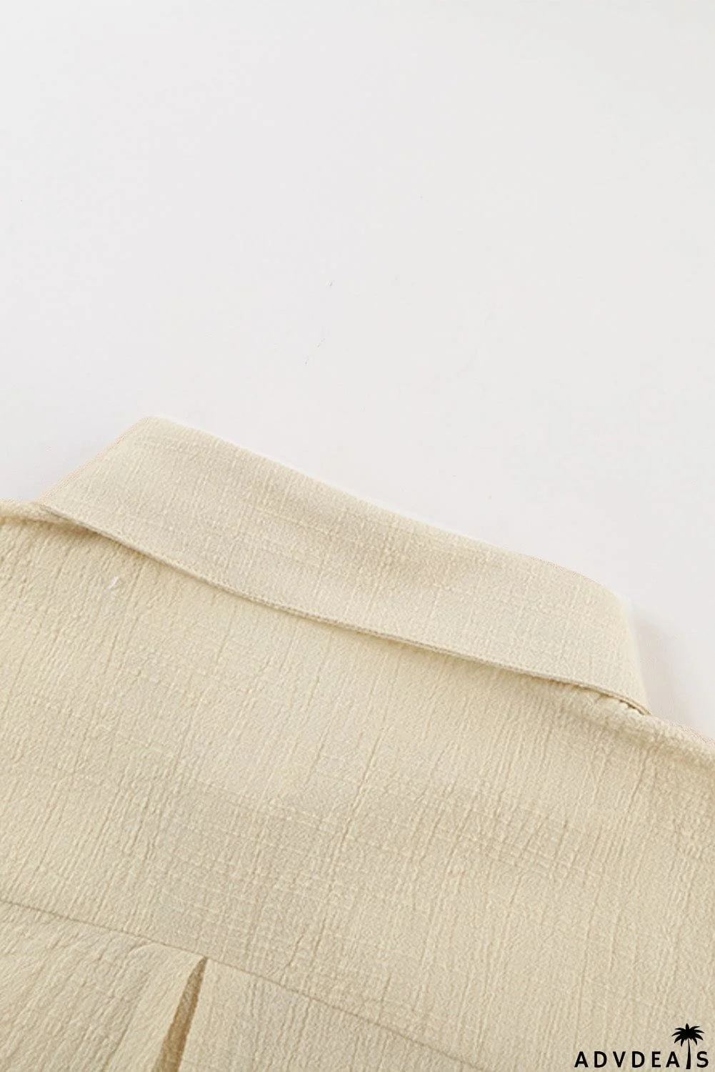 Turn-down Collar Button Front Tank