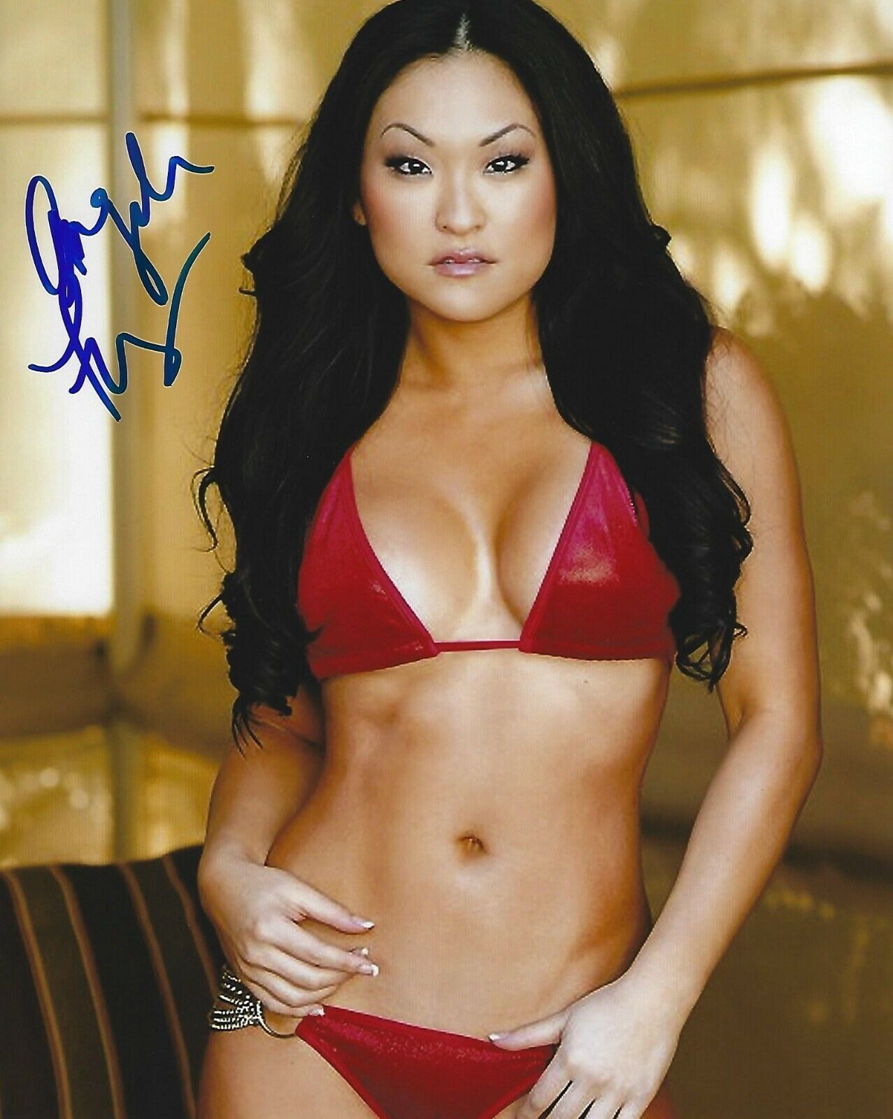 Angela Fong Signed 8x10 Photo Poster painting Black Lotus Lucha Underground Picture Autograph 4