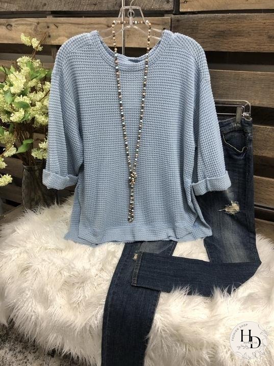 Autumn Waffle Weave Soft&Stretchy Sweater for Women