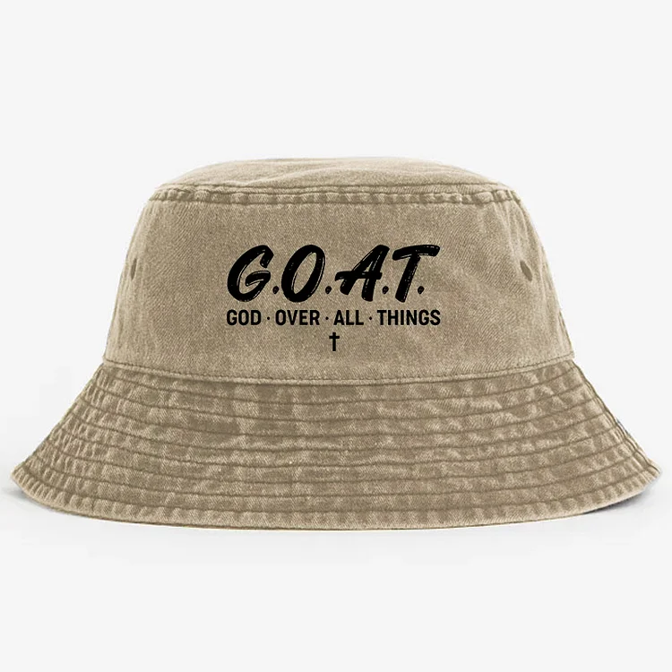 G.O.A.T.  God Over All Things Bucket Hat