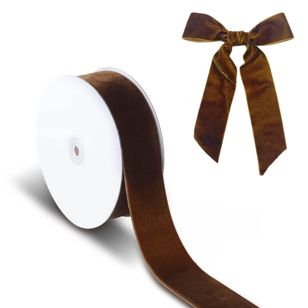 Christmas Brown Velvet Ribbon