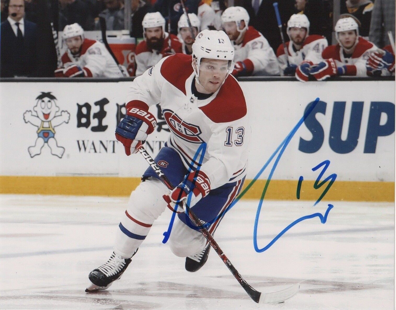 Montreal Canadiens Max Domi Signed Autographed 8x10 NHL Photo Poster painting COA #9