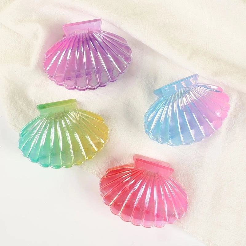 Casual Elegant Lady Women’s Shell Plastic Plating Hair Claws
