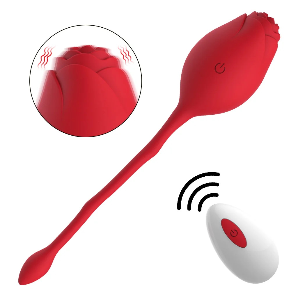  Wireless Remote Control Silicone Rose Toys Kegel Balls