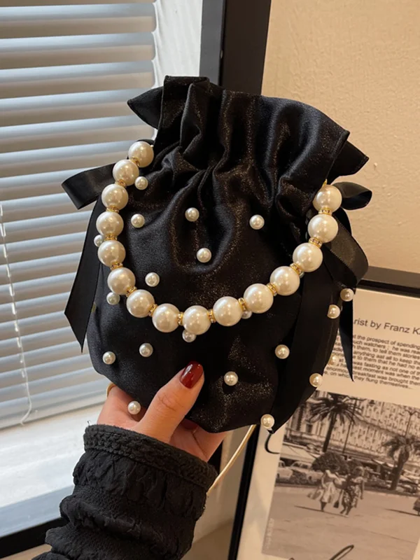 Original Creation Pleated Pearl Bags Accessories