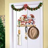 DIY Christmas Bear Diamond Painting Wooden Hanging Hooks