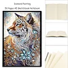 50 Pages DIY Fox Special Shaped Diamond Painting Notebook