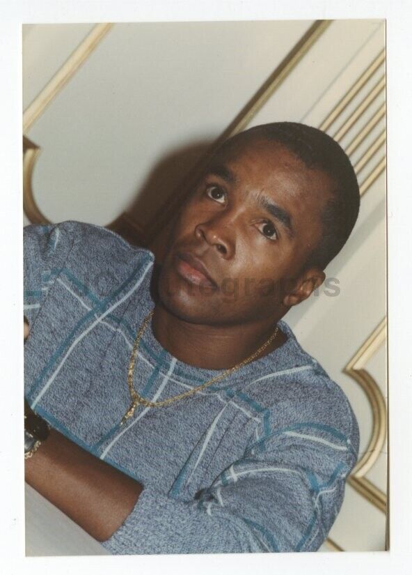 Sugar Ray Leonard - Candid Photo Poster painting by Peter Warrack - Previously Unpublished