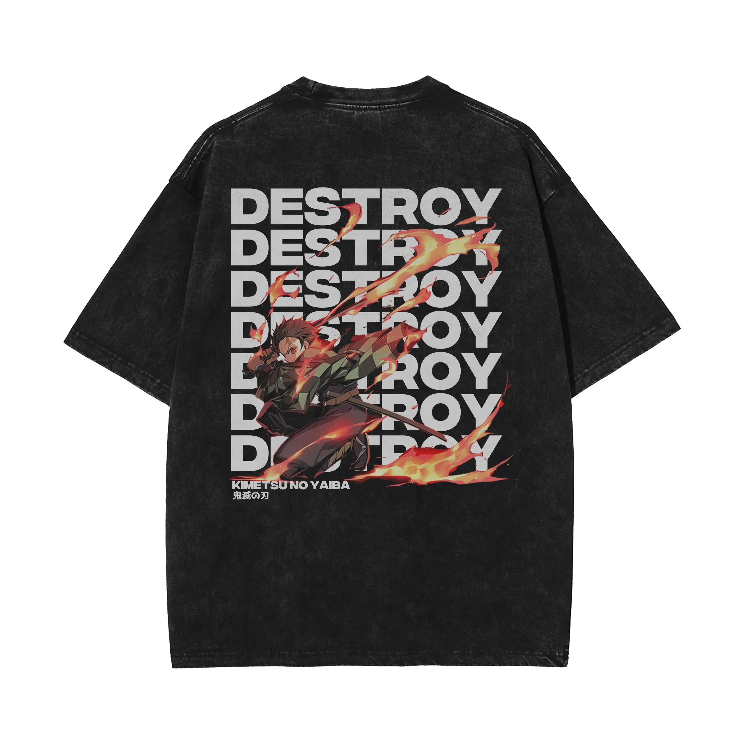 OG Tanjiro Kamado V2 Vintage Oversized T-Shirt | Demon Slayer