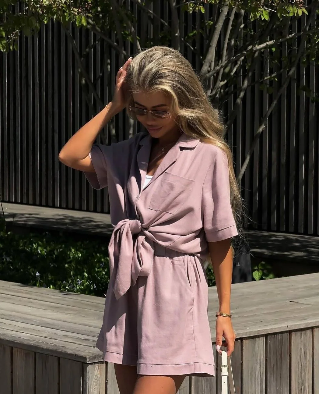 Nigikala Nigikala Summer Women's Wears Clip With Short Sleeve Shorts Fashion Casual Set Women