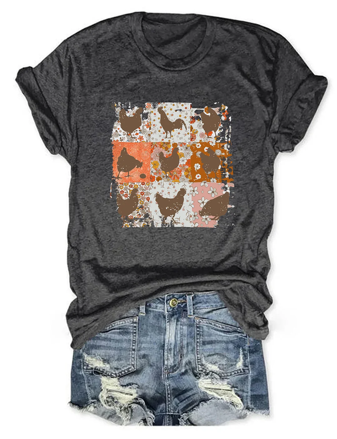 Retro Chickens T-shirt