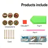 6pcs/set DIY Diamond Special Shape Pearl Art Hanging Wooden Christmas Tree Ornament Kit