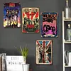4PCS bande - Ensemble de panneaux en m&eacute;tal(20*30cm) - Musique