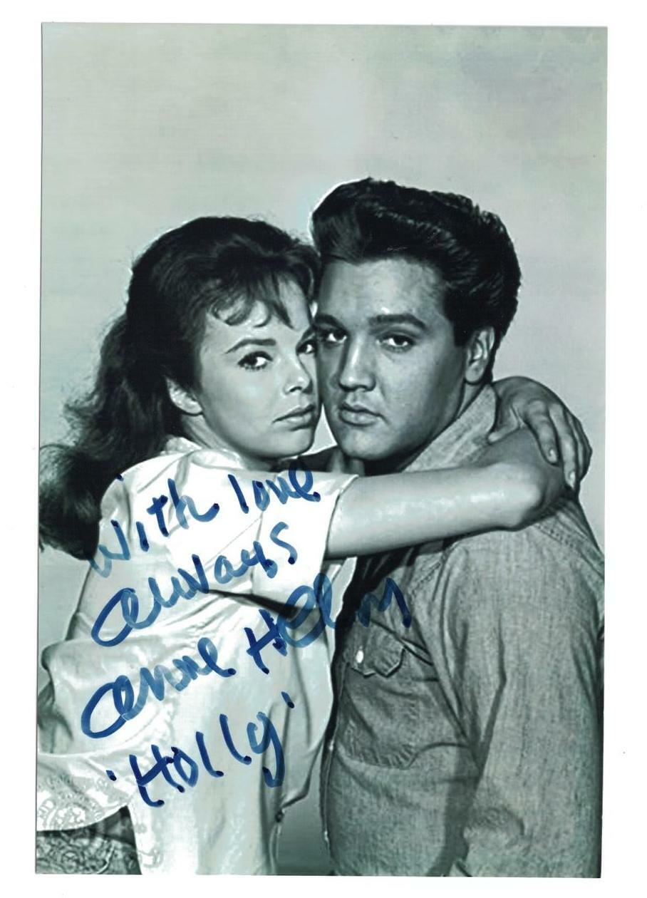 Anne Helm Signed Autographed 4x6 Photo Poster painting Actress Holly Elvis C