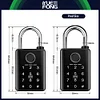 Graffiti Bluetooth Smart Fingerprint Padlock Remote Sharing Unlock Password Padlock Card Swipe Lock with Key
