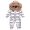 Baby Jumpsuit Overalls Thick Suit Duck Down Sets 2 Pcs
