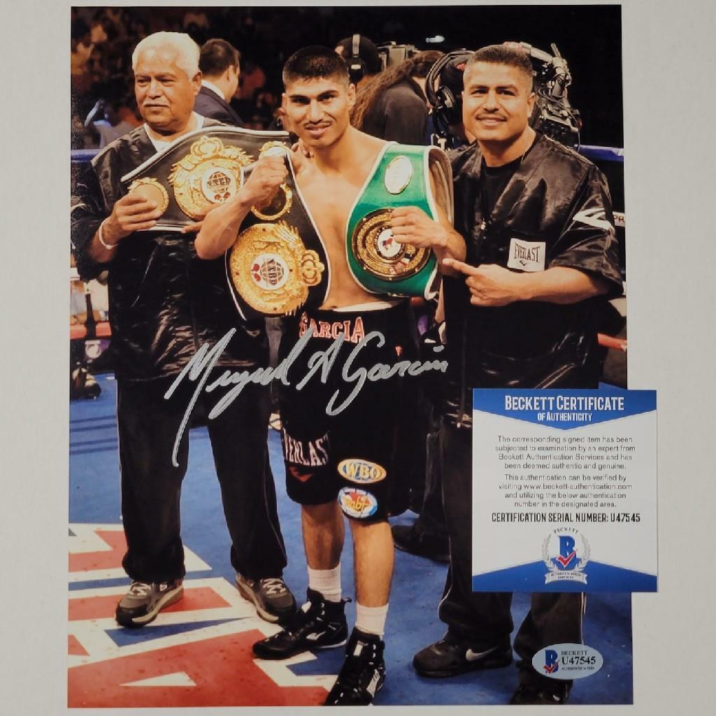 Mikey Garcia signed 8x10 Photo Poster painting Boxing Autograph (B) ~ Beckett BAS COA