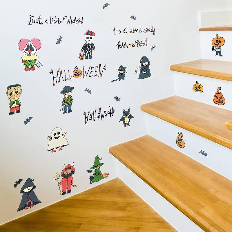 Halloween Clown Wall Stickers 50×70cm