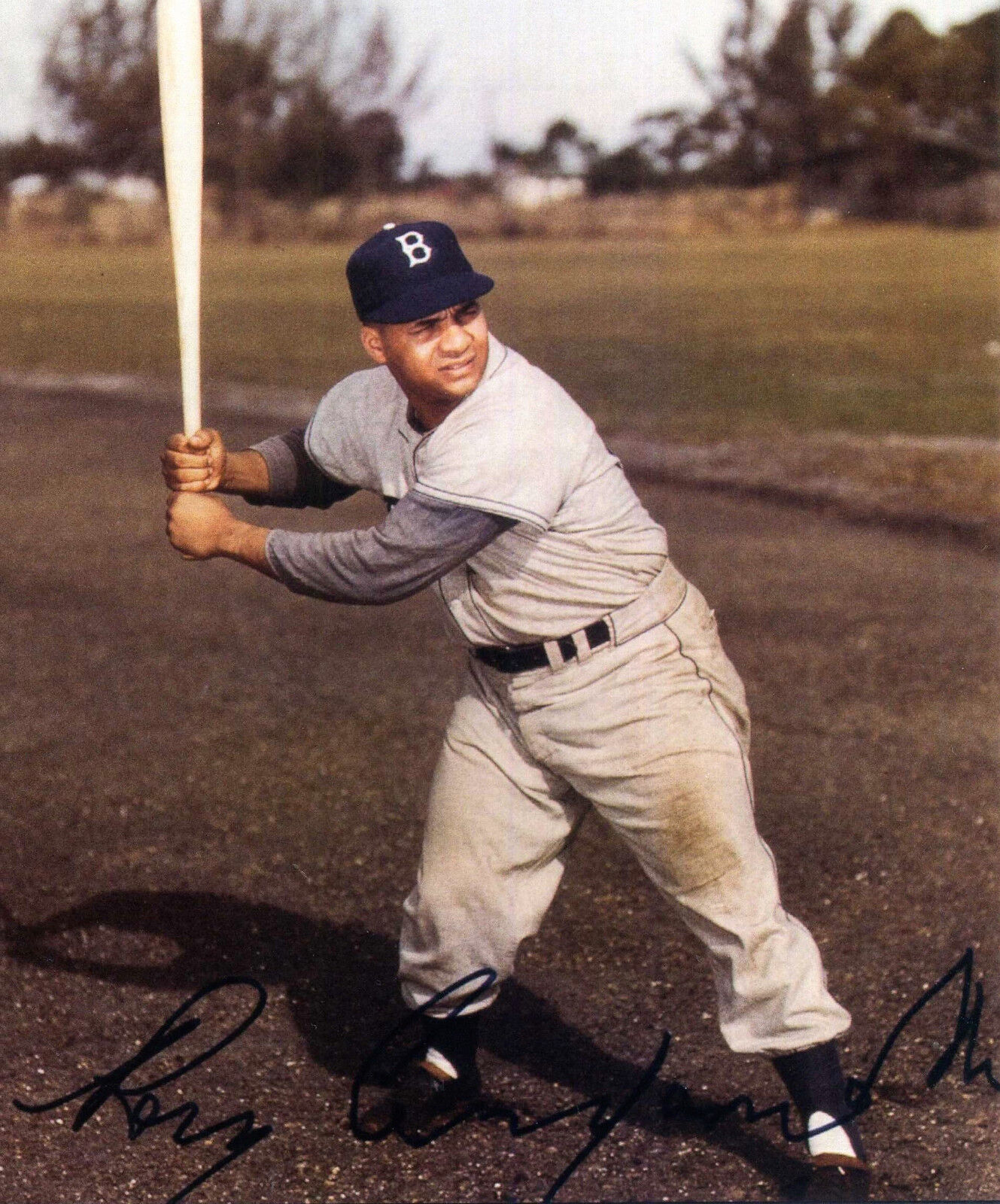 ROY CAMPANELLA Signed Photo Poster paintinggraph - US Baseball Player Brooklyn Dodgers Preprint