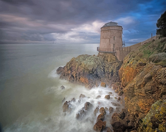 

Dublin Ireland Martello Tower – Paint By Numbers - 40*50CM, 501 Original
