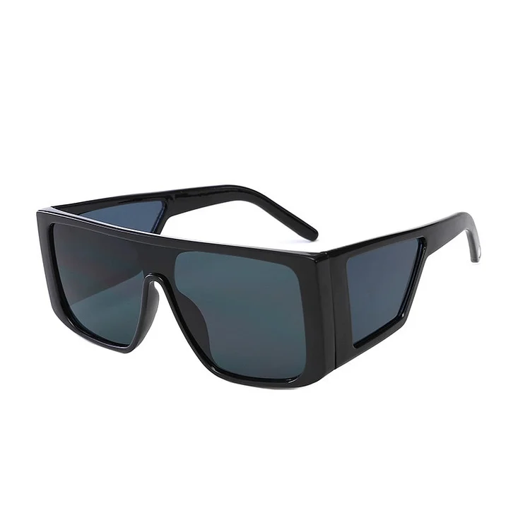 Oversized Square Goggle Sunglasses for Men at Hiphopee