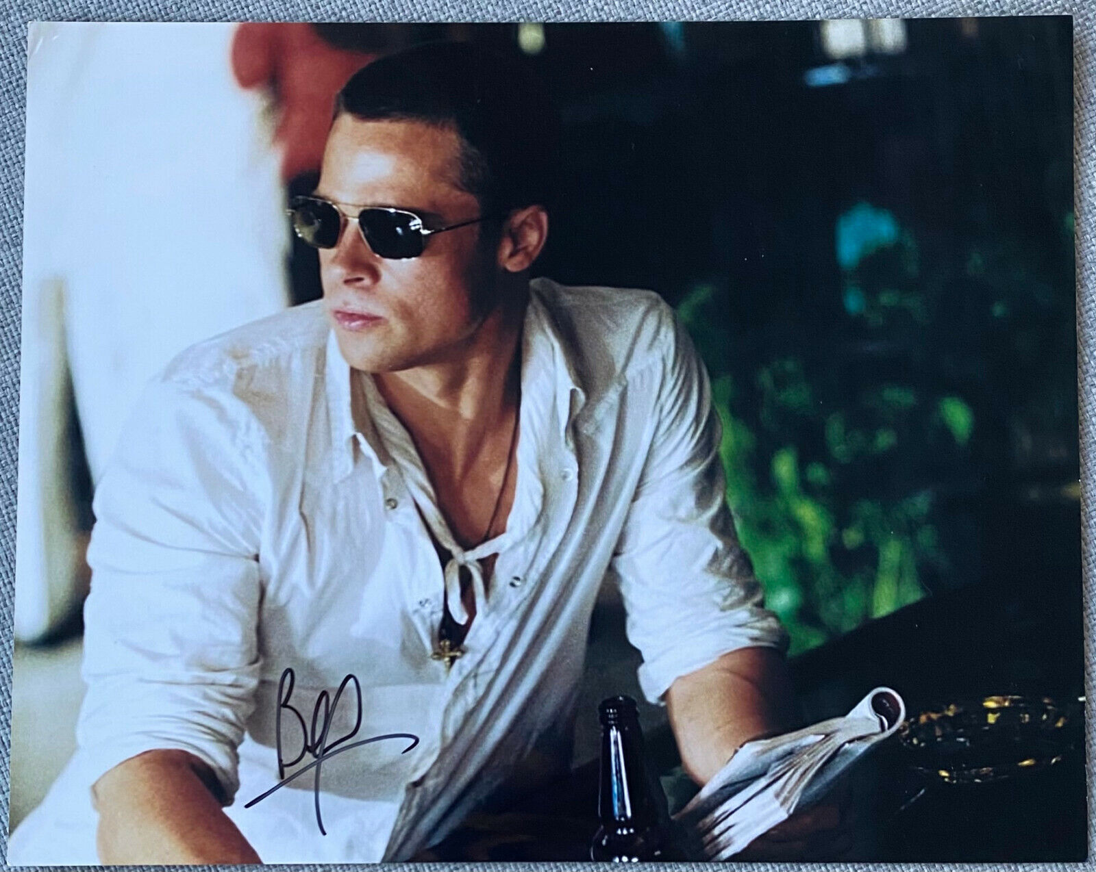 Brad Pitt Signed In-Person 8x10 Color Photo Poster painting - Authentic